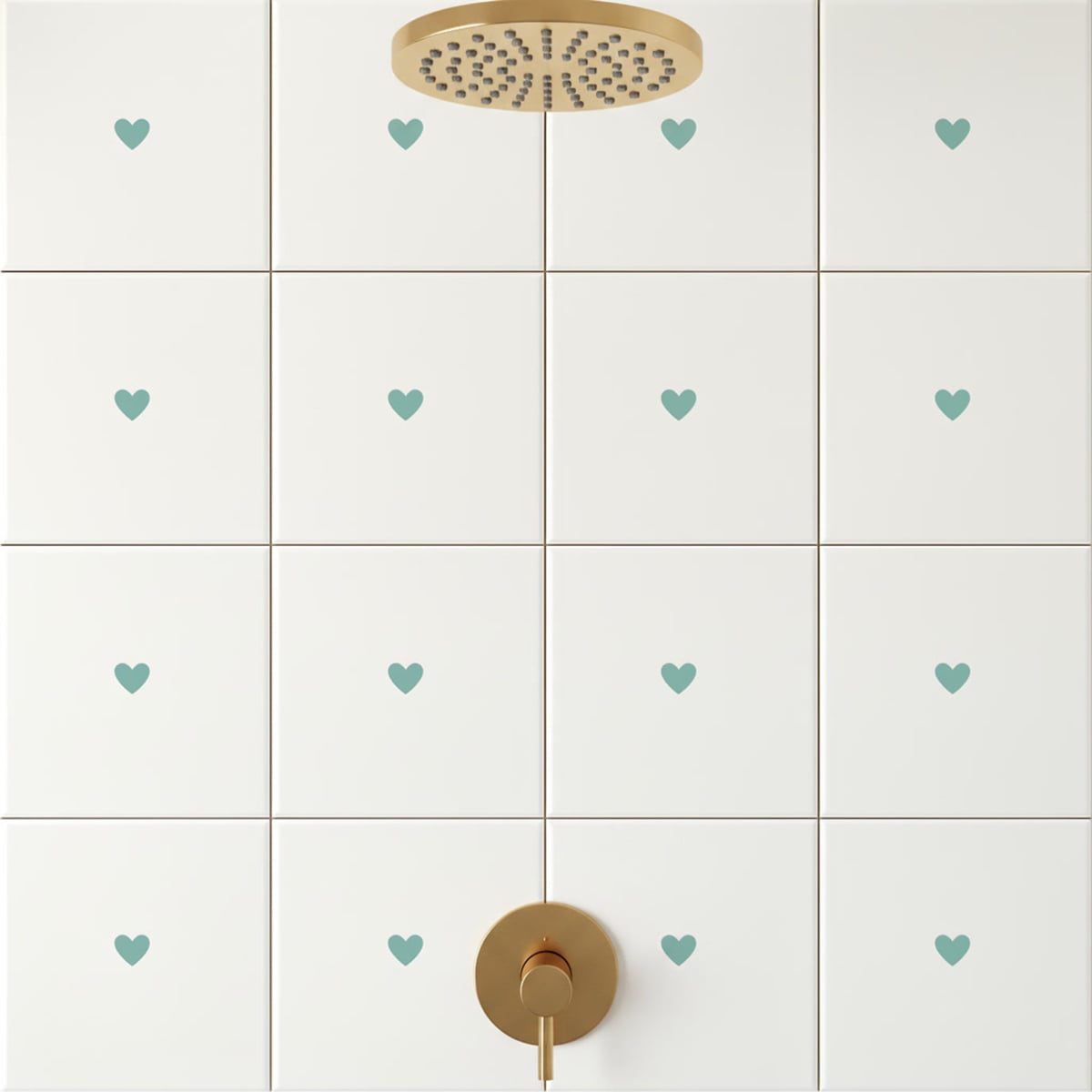 Painel de azulejo artesanal com padronagem sutil em tom claro aplicado em ambiente residencial